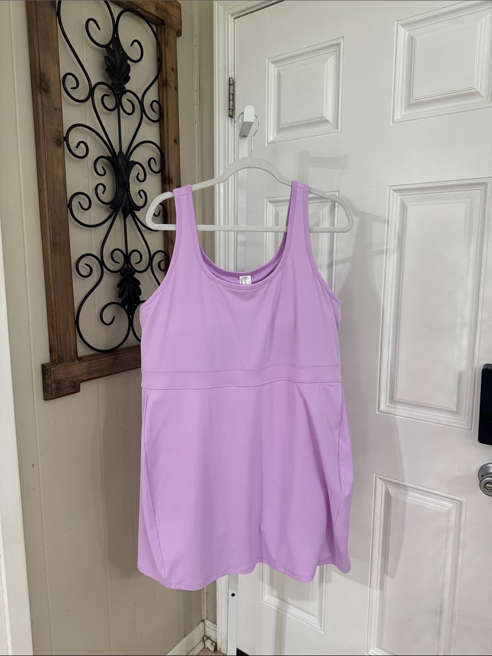 Fabletics Lavender Scoop Neck Jumpsuit Romper - Picture 2 of 7